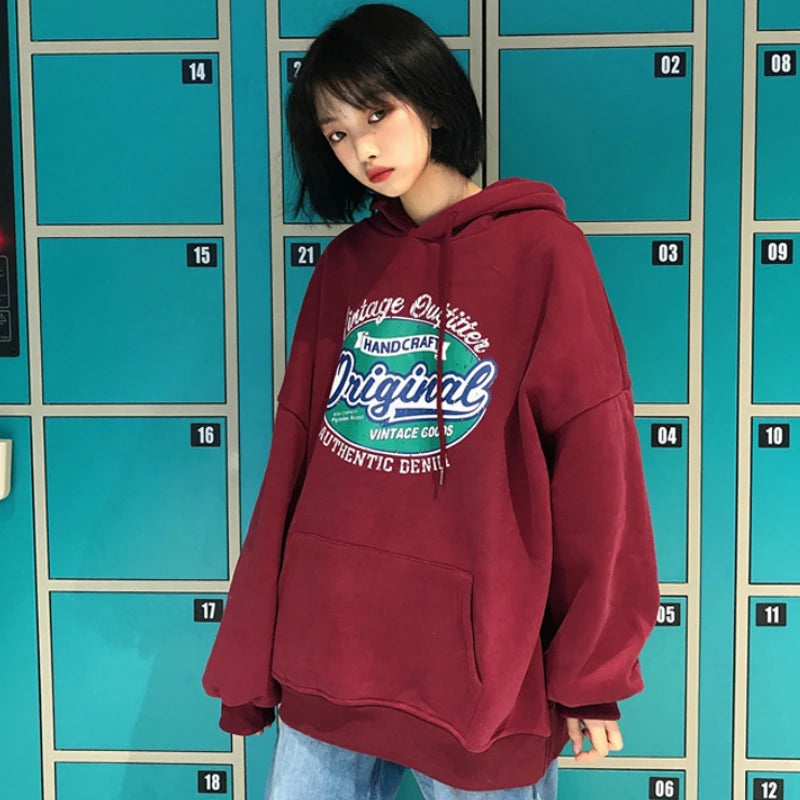 Original Korean Style Loose Hoodie