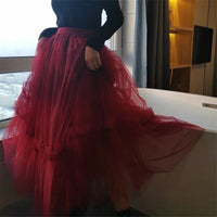 Thumbnail for Tulle Pleated Korean Fashion Mesh Skirts - Skirt
