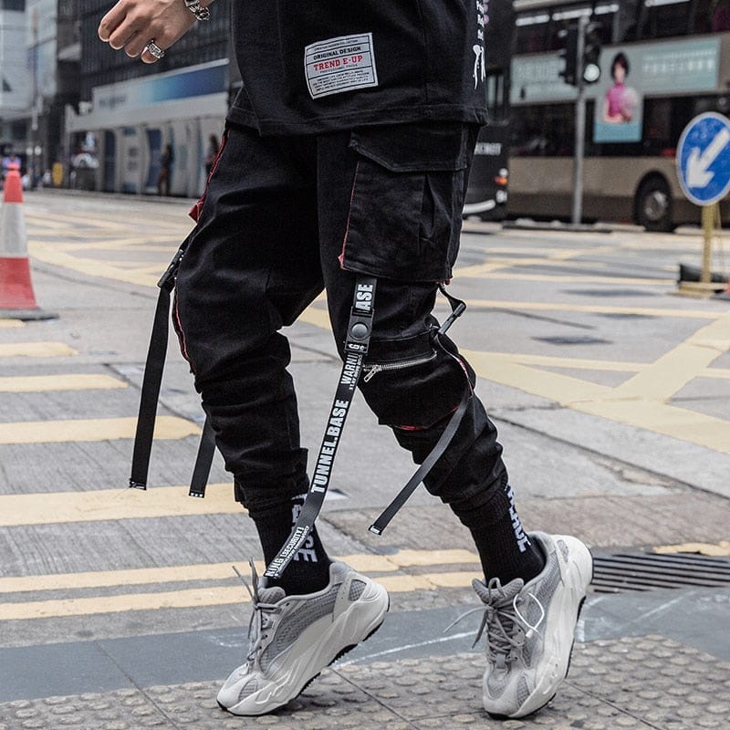 Pantalones con cintas de ropa urbana