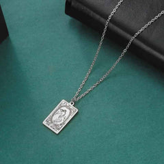 Dawapara Tarot Cards Amulet Stainless Steel Necklace