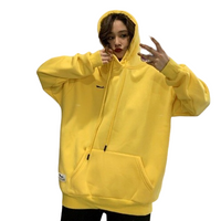 Thumbnail for Fluorescent Hoodies Loose - Yellow / M