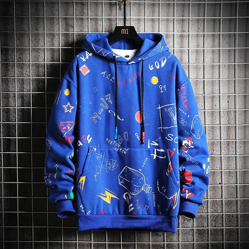 Fashion Letters & Cartoon Hoodie