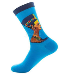 Waves Mona Lisa Mid Leg Tube Happy Socks