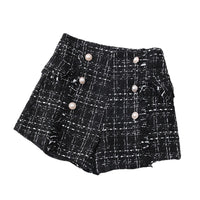 Thumbnail for High Waist Tweed Shorts