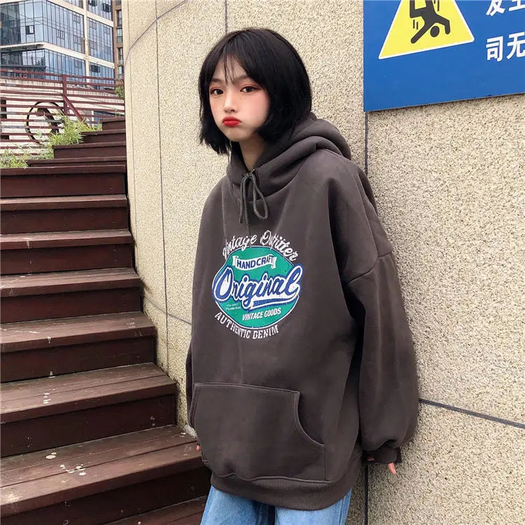 Original Korean Style Loose Hoodie