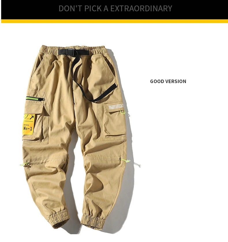 Urban Men Trousers Multi-Pocket Pants