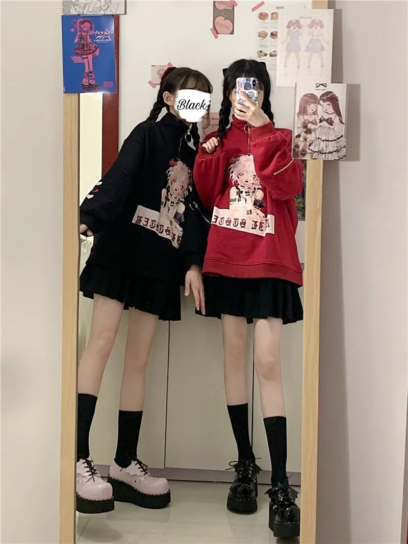 Bat Gothic Style Harajuku Dark Goth Punk Platform