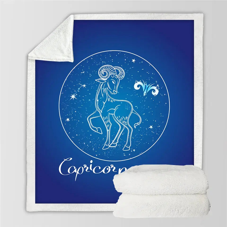 Zodiac Astrology Geometric Blanket