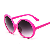 Thumbnail for Vintage Oversize Colorful Round Sunglasses - Pink / One Size
