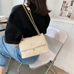 PU Flap Crossbody Shoulder Handbags Chain Bag