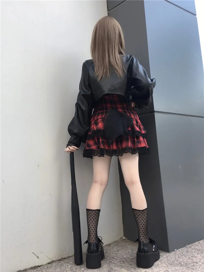 Bat Gothic Style Harajuku Dark Goth Punk Platform