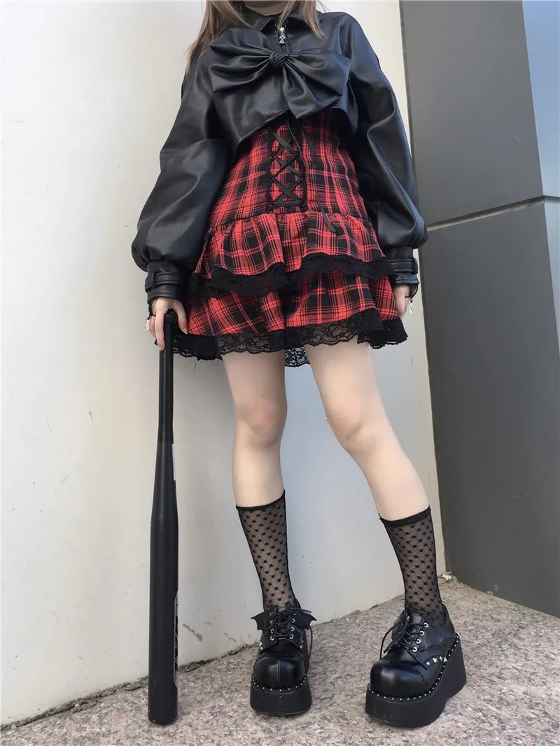 Bat Gothic Style Harajuku Dark Goth Punk Platform