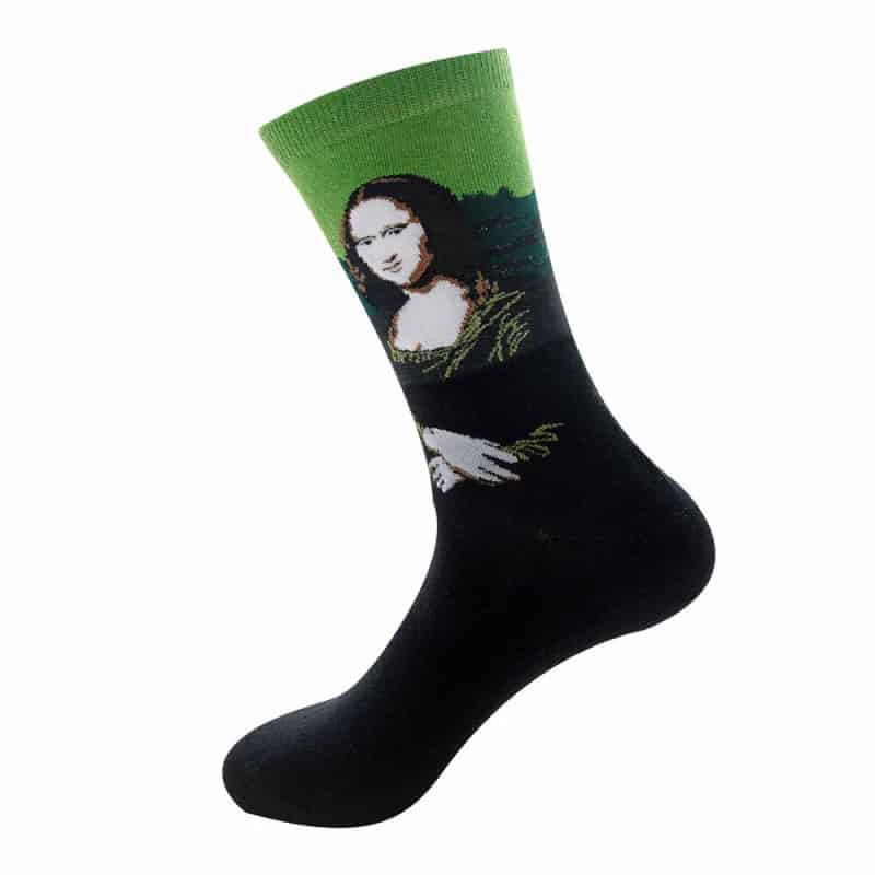 Waves Mona Lisa Mid Leg Tube Happy Socks