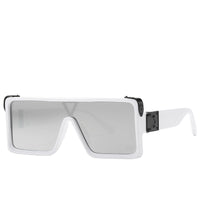 Thumbnail for One Piece Square Sunglasses - White-Silver