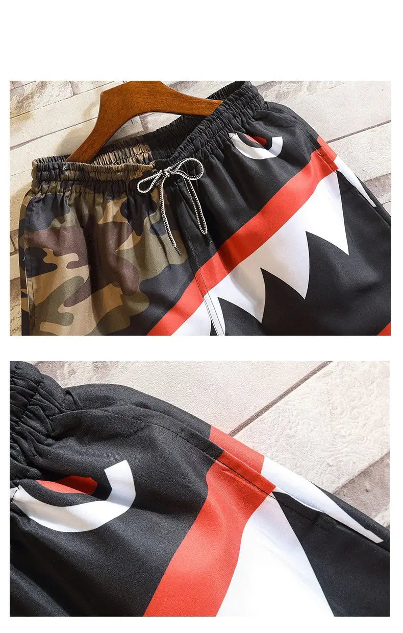 Cartoon Animals Beach Shorts