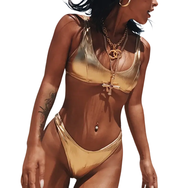 Goldener Bikini