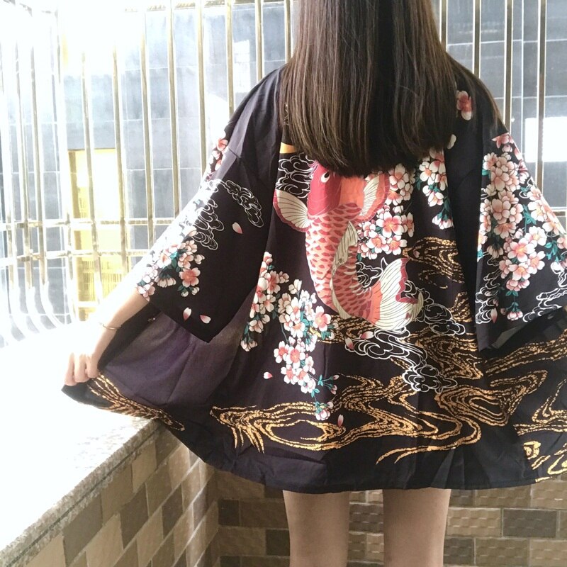 Harajuku Yukata Japanese Kimono - Red. / One Size - KIMONO