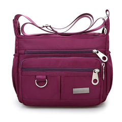 Zipper Waterproof Messenger Crossbody Shoulder Bag