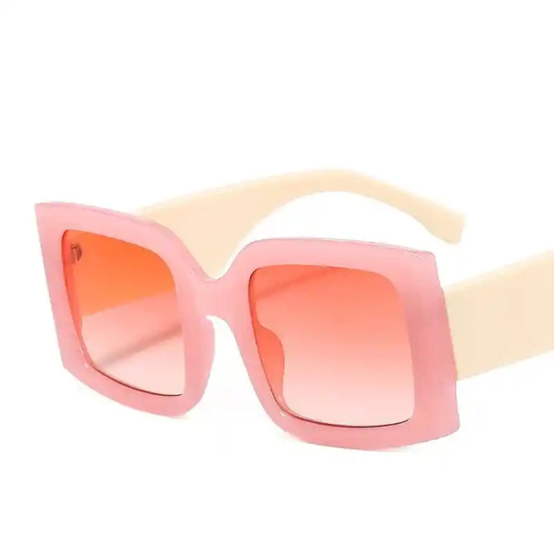 Vintage Oversized Square Sunglasses UV400