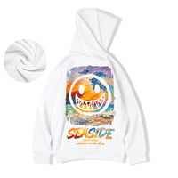 Thumbnail for Seaside Hip-Hop Oversized Hoodie - White / M - hoodie