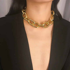 Luxury Thick Chain Set Necklace Bracelet