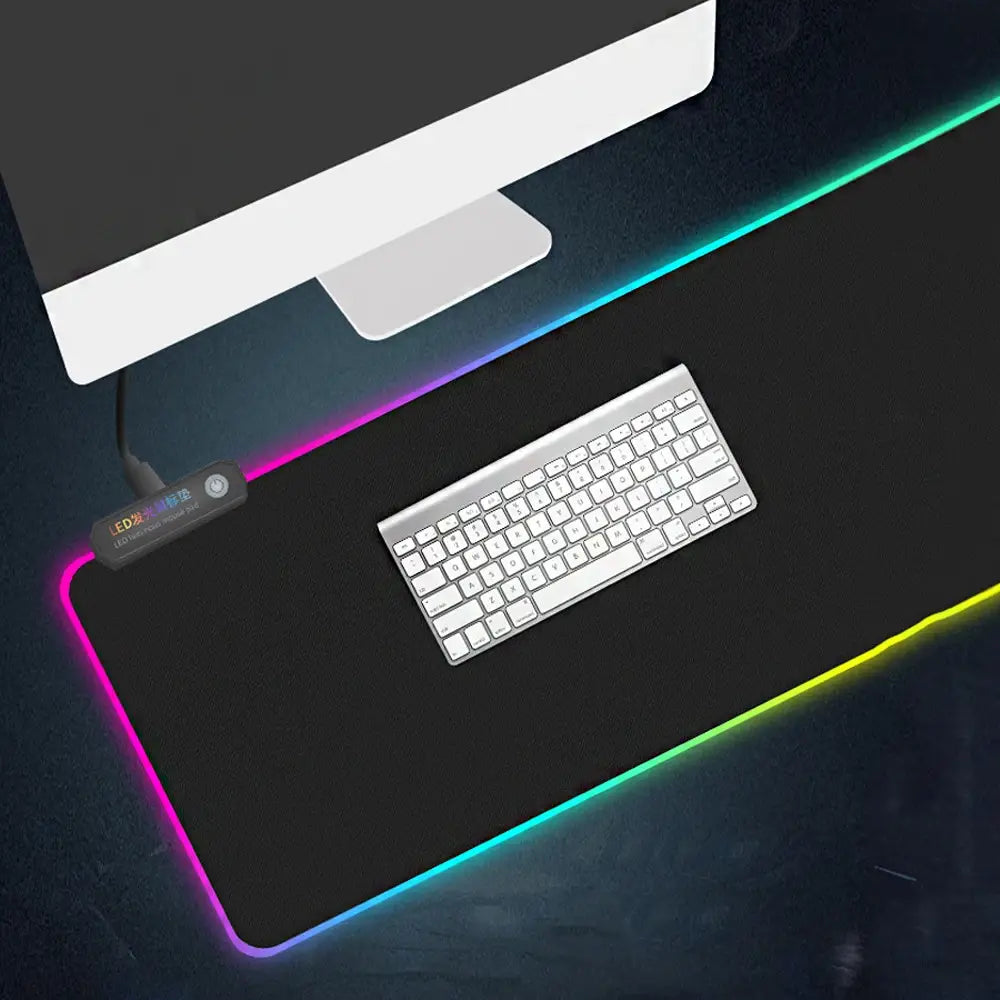 LED super large shiny mouse pad