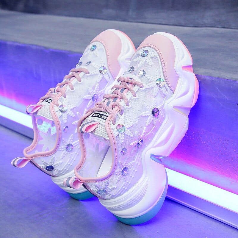 Zapatos de plataforma de color liso