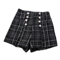 Thumbnail for High Waist Tweed Shorts