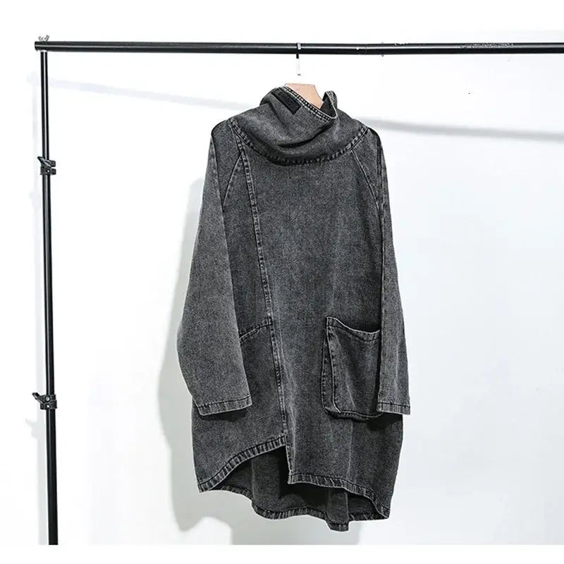 Grey Demin Loose Fit Oversize