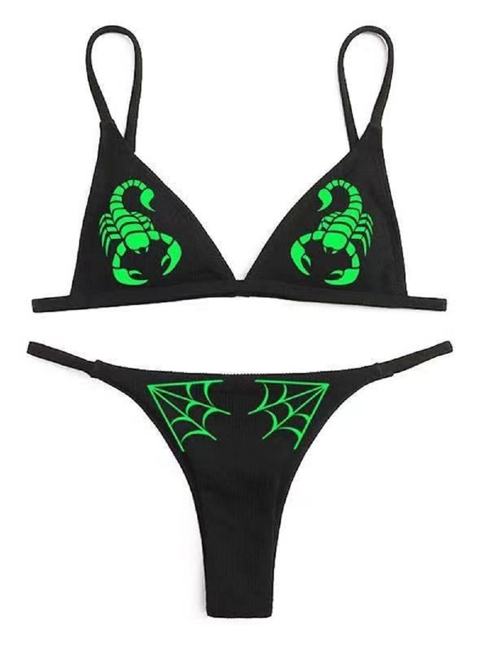 Bikini-Set mit Totenkopf und Dämonen