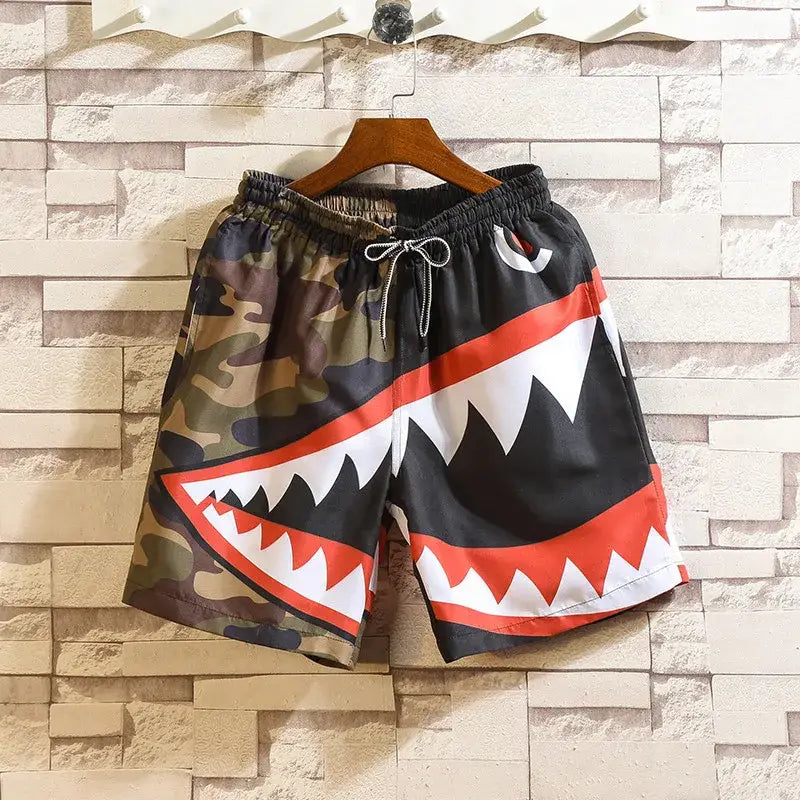 Cartoon Animals Beach Shorts