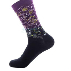 Waves Mona Lisa Mid Leg Tube Happy Socks