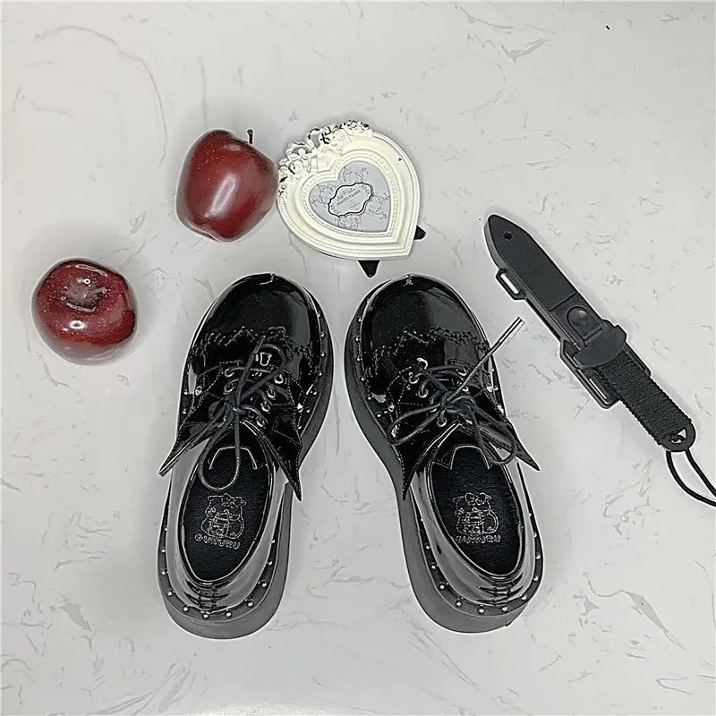 Bat Gothic Style Harajuku Dark Goth Punk Platform