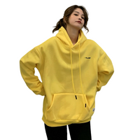 Thumbnail for Fluorescent Hoodies Loose - Yellow / L