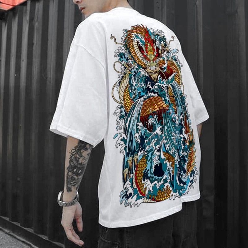 Harajuku-Drachen-T-Shirt