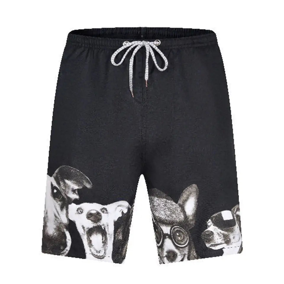 Animal Printed Waterproof Beach Shorts