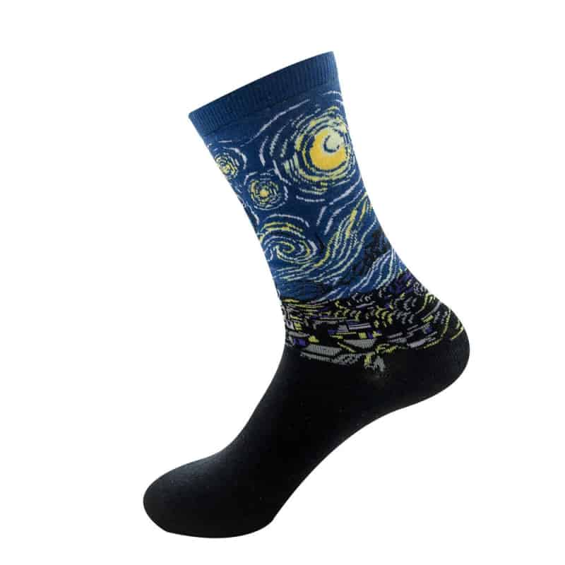 Waves Mona Lisa Mid Leg Tube Happy Socks