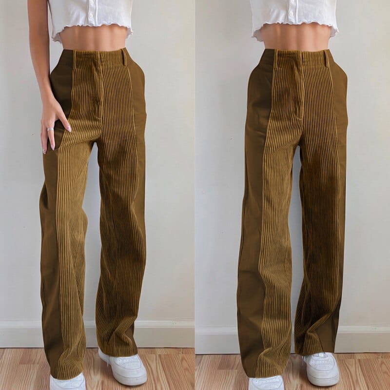 Vintage Patchwork-Cordhose