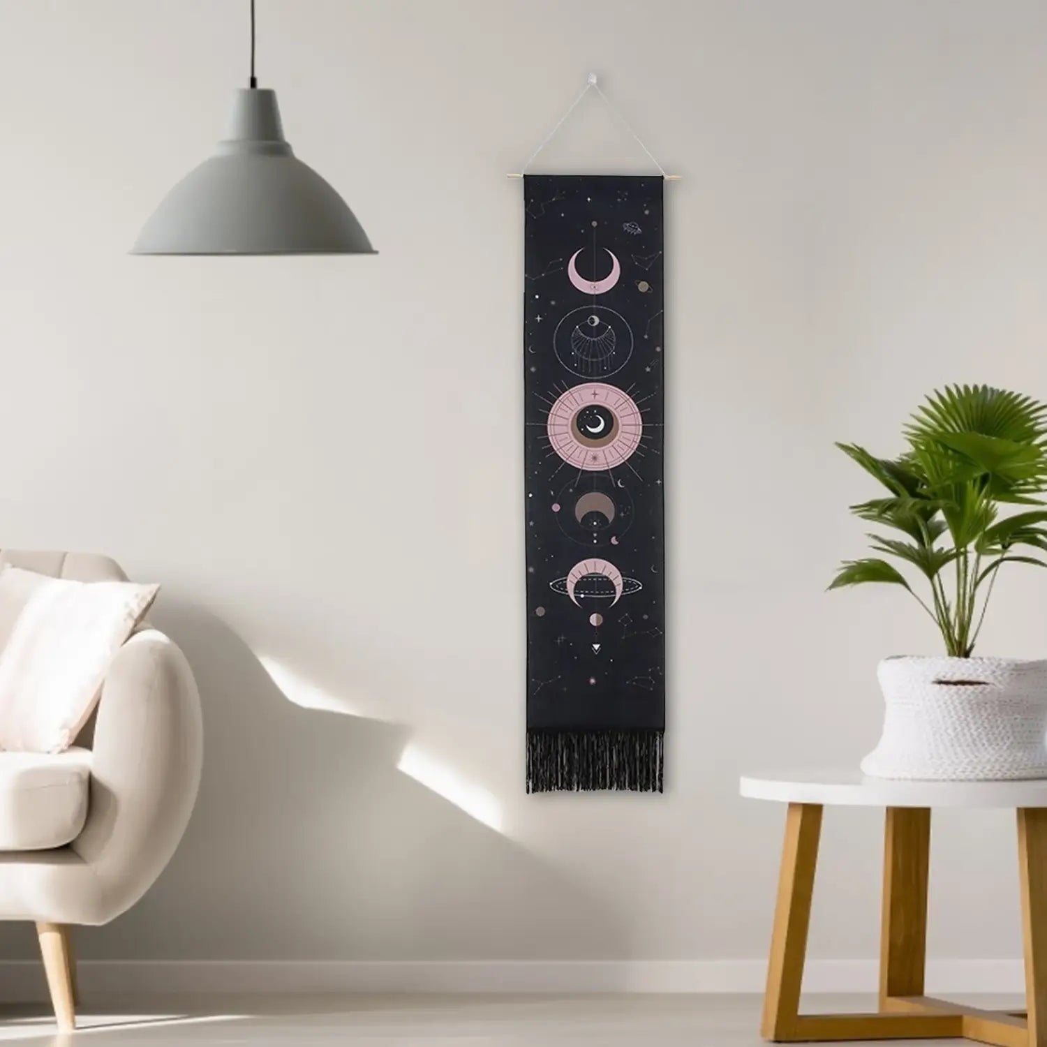 Moon Phase Tapestry Wall