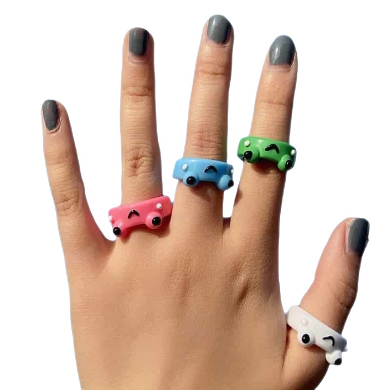 Happy Frog Plastic Ring - Rings
