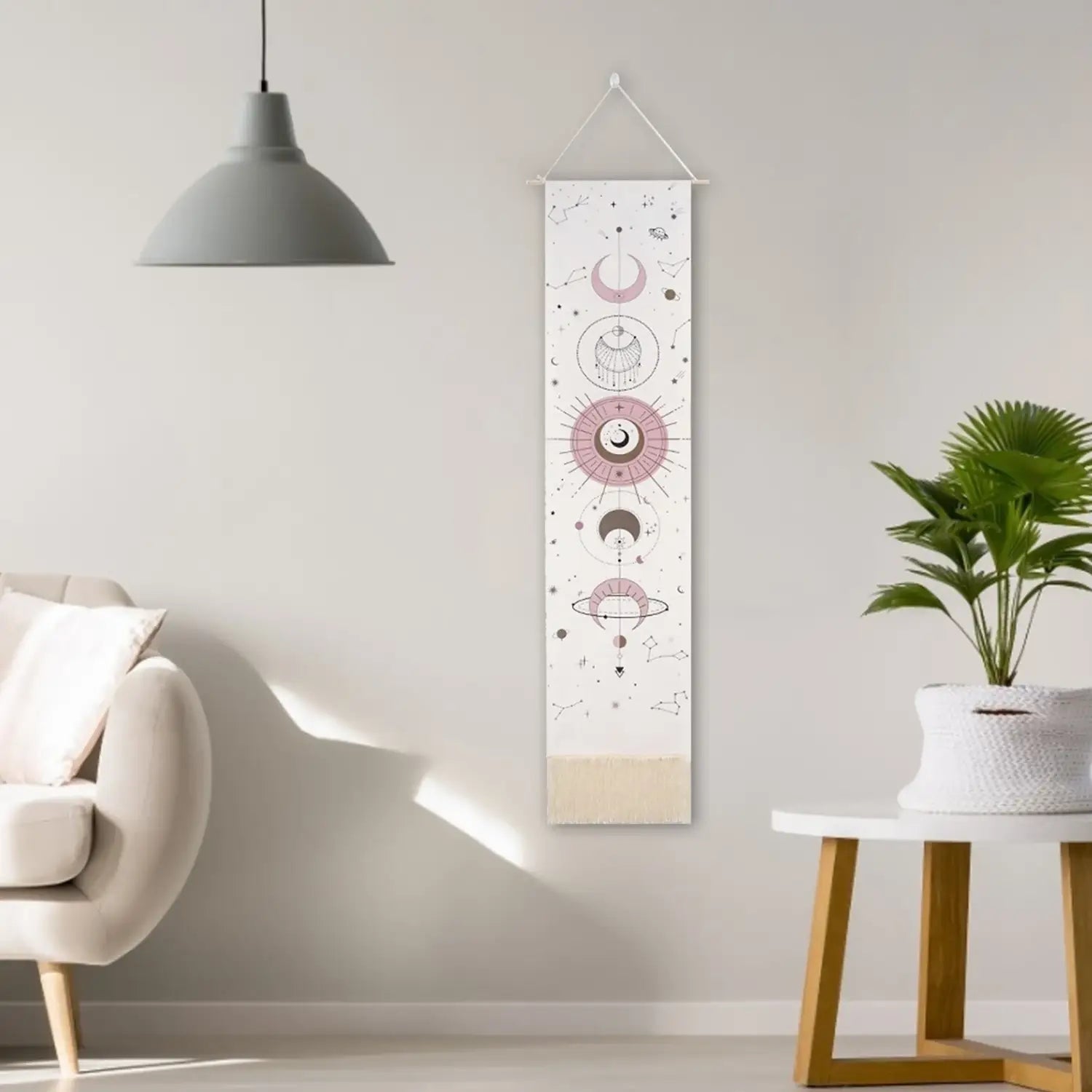 Moon Phase Tapestry Wall