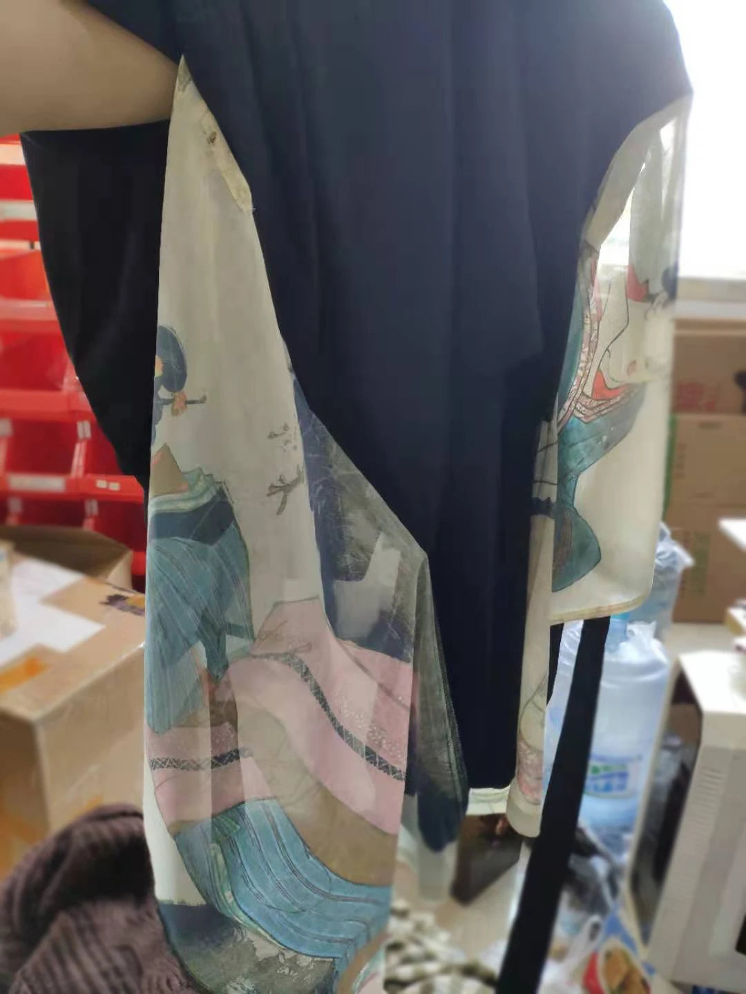 Maid Print Japanese Style Kimono