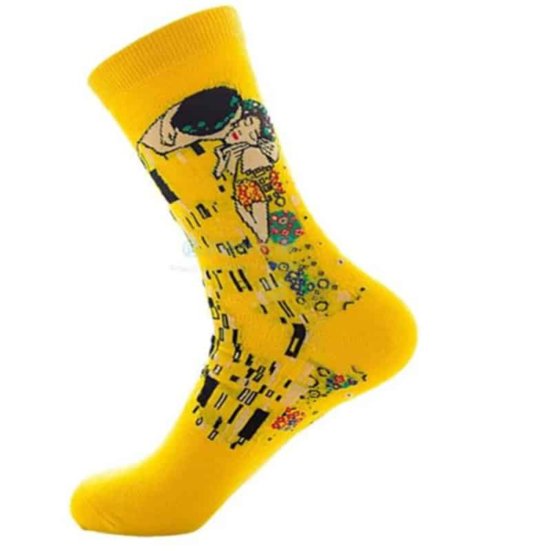 Waves Mona Lisa Mid Leg Tube Happy Socks