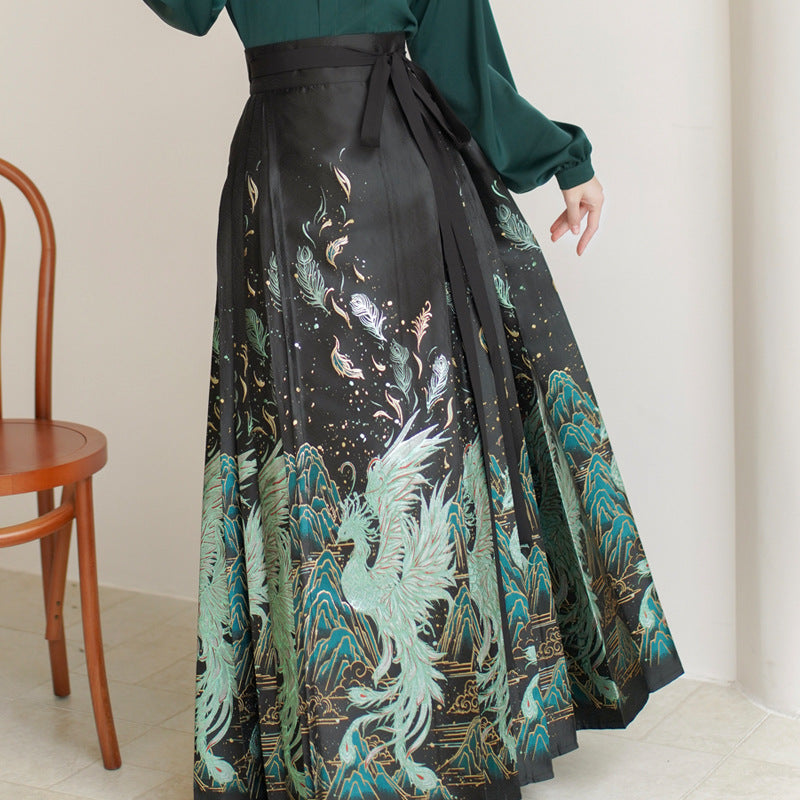 Chinese Ming Han Clothing Suit Spring Stand Collar Two-way Shirt - view 8