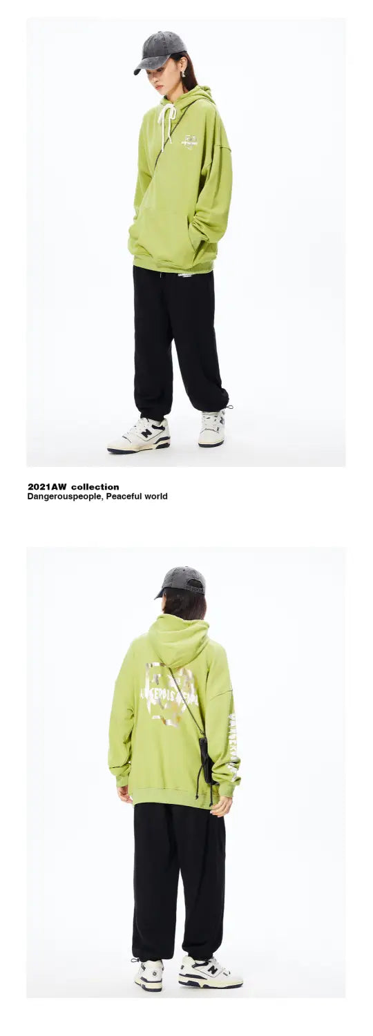 Fashion Brand DSP Paper Bag Couple Loose Hoodie