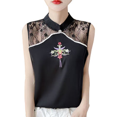 Chinese Style National Embroidered Vest Spring And Summer Large - view 5