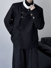 Chinese Style National Vertical Collar Suit Shoulder Padded And | Urban Wear Outsiders