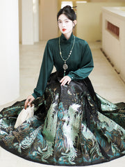 Chinese Ming Han Clothing Suit Spring Stand Collar Two-way Shirt - view 2