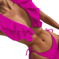 Thumbnail for Solid Color Bikini Swimsuit