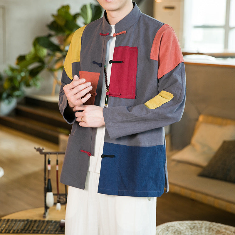 Cotton And Linen Spring 2022 Chinese Style Clothing Stitching Hanfu - view 2